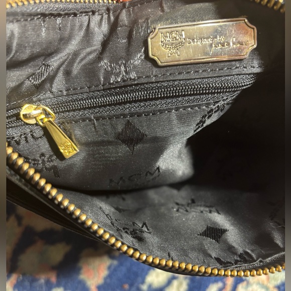 MCM Black Bag with Gold Accents. EUC - Picture 7 of 15